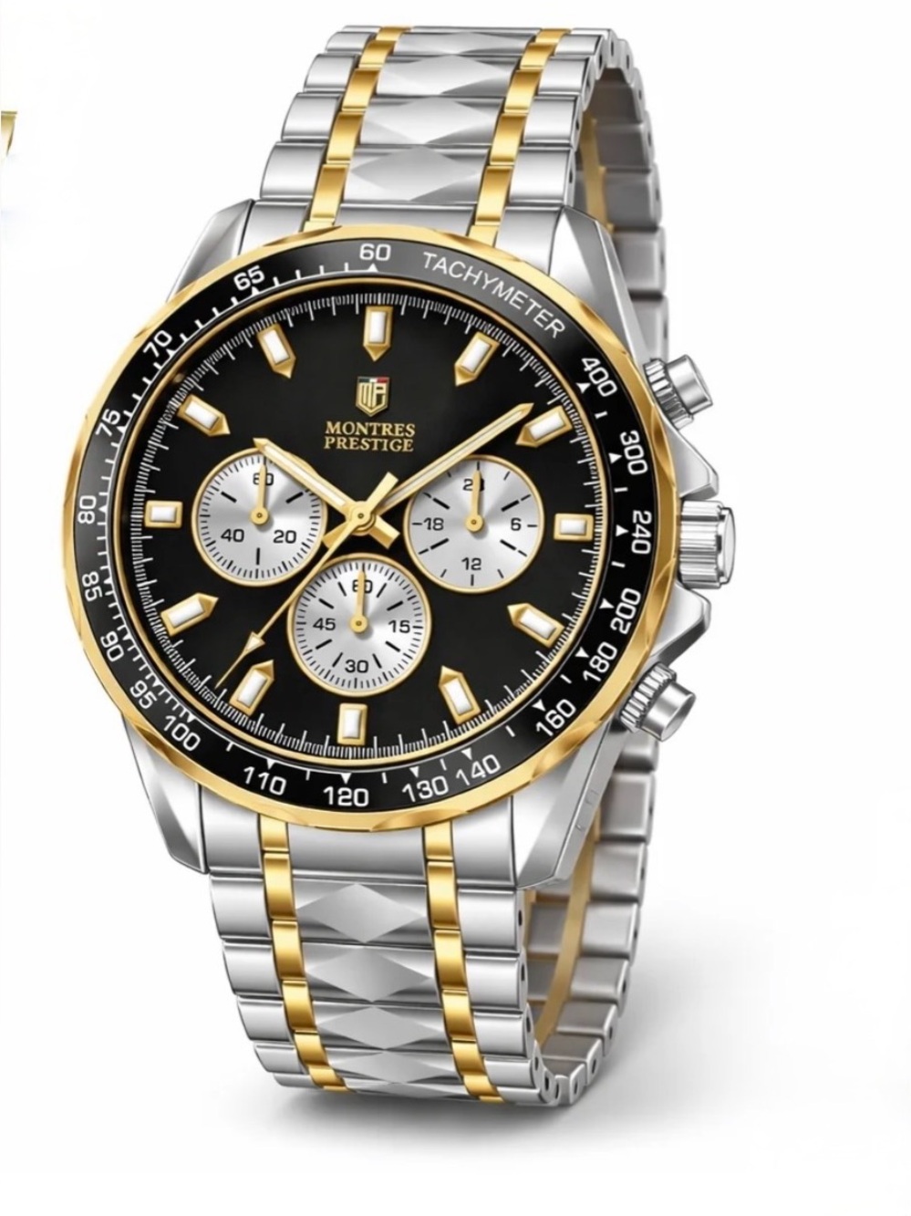Montres Prestige Triovaris Men's Watch - 44mm. Gold. Steel (MPW-0347)